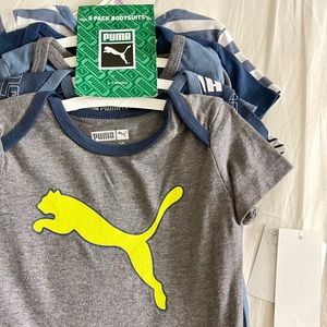 Puma 5 Pack Onesies (6-9 months)/t shirts